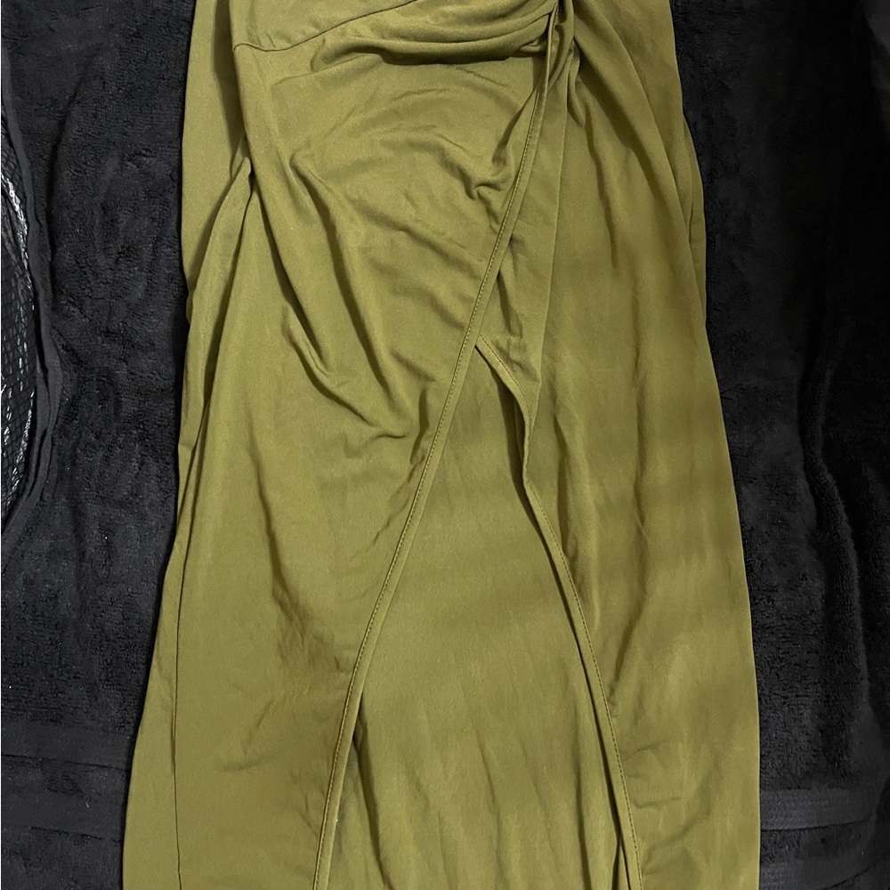 Olive Green Maxi Skirt (NEVER WORN)
